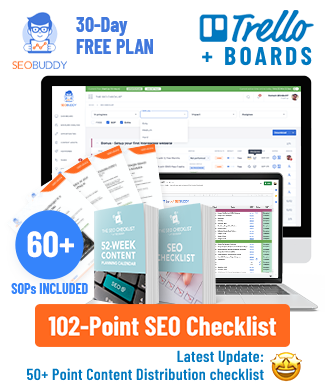 Illustration of an SEO Checklist Board